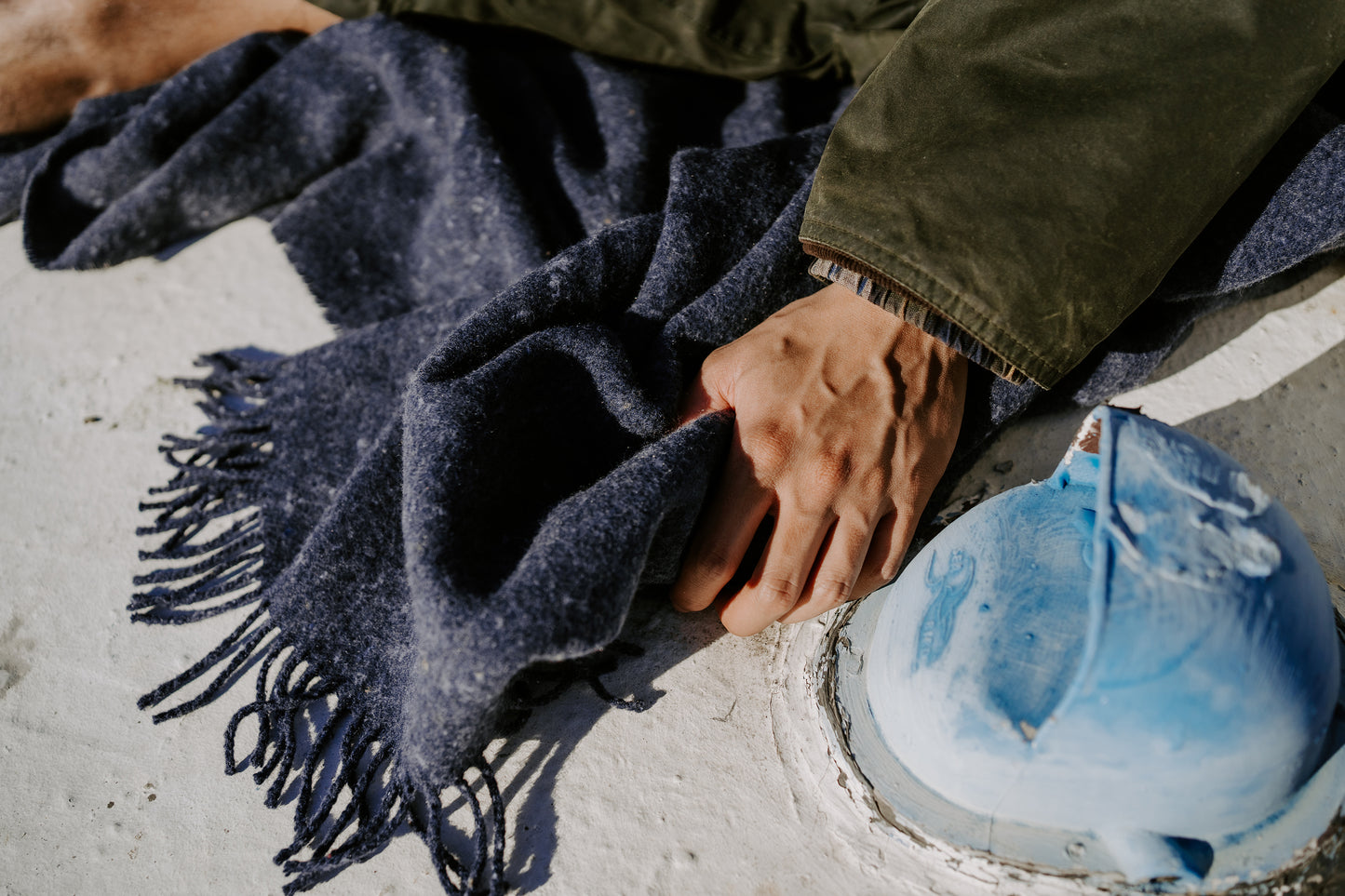 Indigo blanket