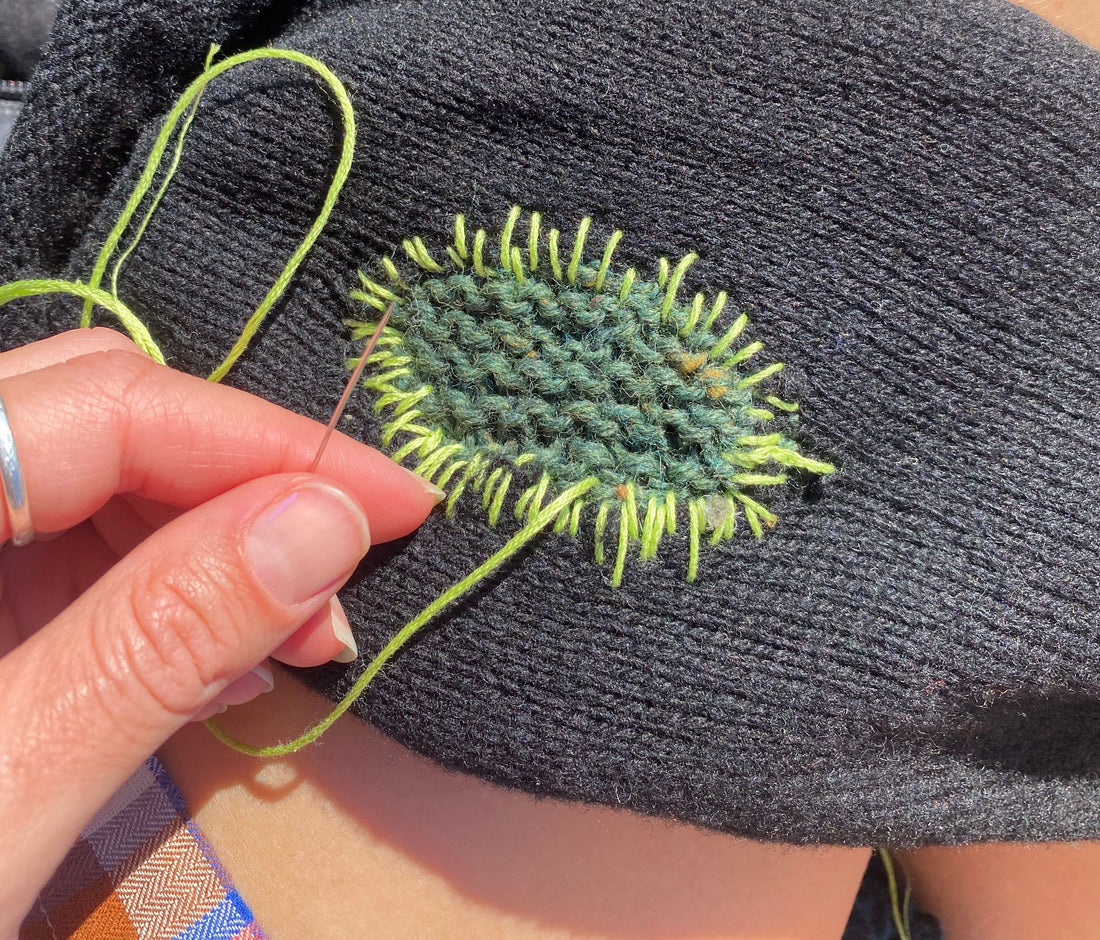 Visible mending is co-designing with our damaged garments